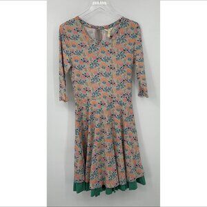 Matilda Jane Joanna Gaines Down on Farm fit flare layered dress floral new Small